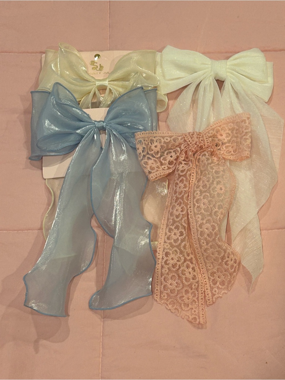 Bundle of Ribbon Bow Hair Clips 🎀